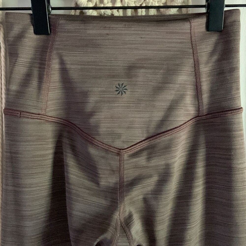 ATHLETA Women's Elation Space Dye 7/8 Leggings Coffee House Brown XXS - Picture 6 of 12